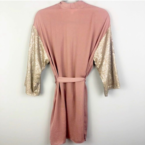 Sequin sleeve cover up or robe - Picture 2 of 5
